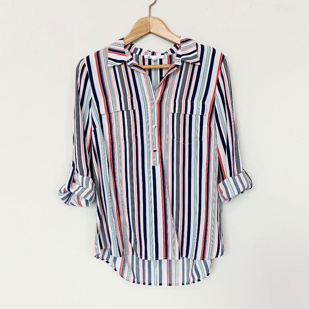 S - Multicolored Striped Shirt
